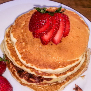 Pancakes with Strawberries