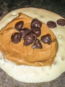 Pancake with peanut butter chocolate