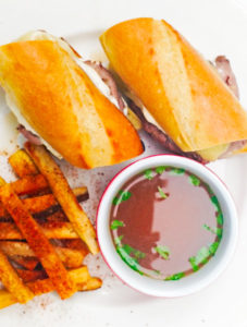 easy french dip sandwiches recipe with fries