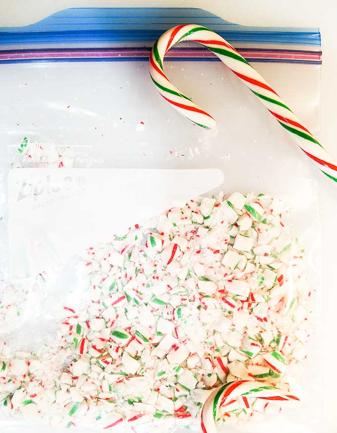Christmas Cookies With Crushed Candy Canes - On The Go Bites