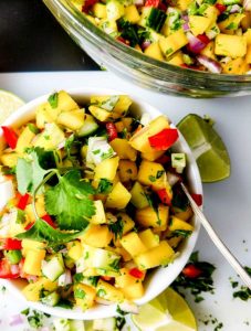 Blackened Fish Tacos With Mango Salsa - On The Go Bites