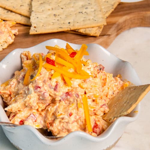 Homemade Pimento Cheese Dip Recipe - On The Go Bites